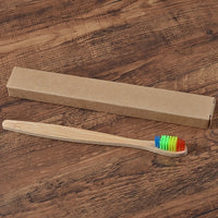 Bamboo toothbrush rainbow colorful