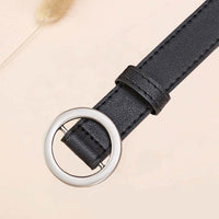 Circle Pin Buckles Belt women