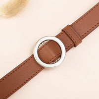 Circle Pin Buckles Belt women