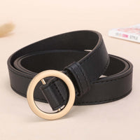 Circle Pin Buckles Belt women