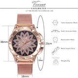 Flower Rhinestone Watch