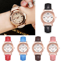 Watch Rhinestone Leather Bracelet Women