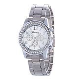 Faux Chronograph Crystals Watch women with Bangles