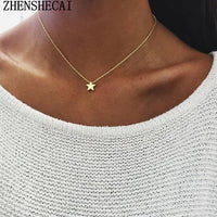 Tiny Heart Necklace for Women SHORT Chain