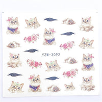 Designs Wolf/Vintage/Flamingo Noble Necklace Nail Art Water Decal