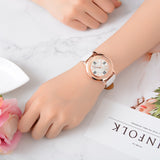 Watch Rhinestone Leather Bracelet Women