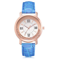 Watch Rhinestone Leather Bracelet Women