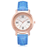 Watch Rhinestone Leather Bracelet Women