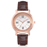 Watch Rhinestone Leather Bracelet Women