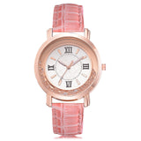 Watch Rhinestone Leather Bracelet Women