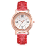 Watch Rhinestone Leather Bracelet Women