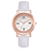 Watch Rhinestone Leather Bracelet Women