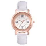 Watch Rhinestone Leather Bracelet Women