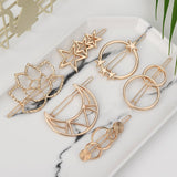 Geometric Alloy Hairband Moon Circle