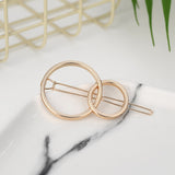 Geometric Alloy Hairband Moon Circle