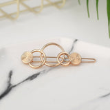 Geometric Alloy Hairband Moon Circle