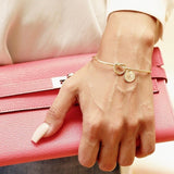 Letter Chart Bracelet woman Alloy 3 Colors