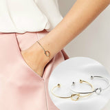 Letter Chart Bracelet woman Alloy 3 Colors