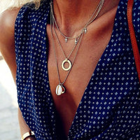 Bohemian Multi layer Pendant Necklaces For Women