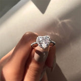 Engagement Ring  Design AAA White Cubic Zircon