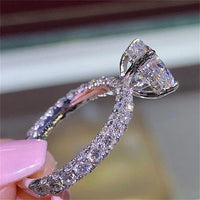 Engagement Ring  Design AAA White Cubic Zircon