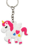 Cartoon Keychain PVC Rubber Unicorn