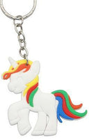 Cartoon Keychain PVC Rubber Unicorn