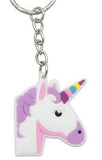 Cartoon Keychain PVC Rubber Unicorn