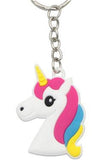 Cartoon Keychain PVC Rubber Unicorn