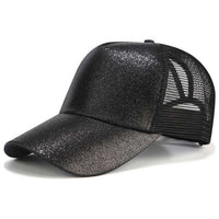 Glitter Ponytail Baseball Cap women