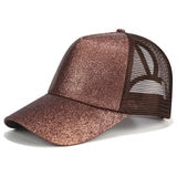 Glitter Ponytail Baseball Cap women