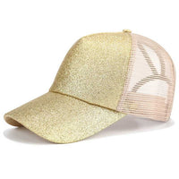 Glitter Ponytail Baseball Cap women