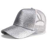 Glitter Ponytail Baseball Cap women