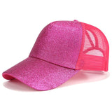 Glitter Ponytail Baseball Cap women