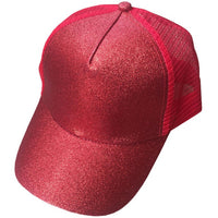 Glitter Ponytail Baseball Cap women