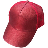 Glitter Ponytail Baseball Cap women