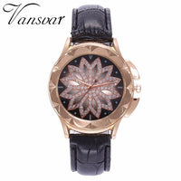 Flower Rhinestone Watch