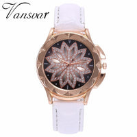 Flower Rhinestone Watch