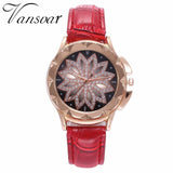 Flower Rhinestone Watch