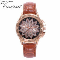 Flower Rhinestone Watch