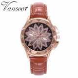 Flower Rhinestone Watch