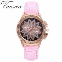 Flower Rhinestone Watch