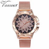 Flower Rhinestone Watch