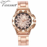 Flower Rhinestone Watch