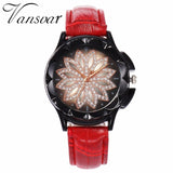 Flower Rhinestone Watch