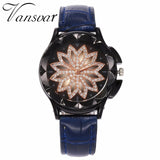 Flower Rhinestone Watch