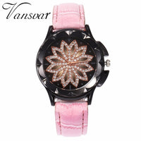 Flower Rhinestone Watch