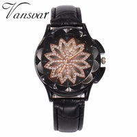 Flower Rhinestone Watch