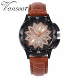 Flower Rhinestone Watch