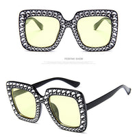 Oversized Mirror Sun Glasses women